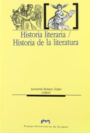 Cover of Historia Literaria / Historia de la literatura by Leonardo Romero Tobar
