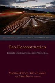 Front cover of Eco-Deconstruction by Matthias Fritsch