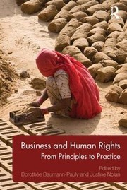 Front cover of Business and human rights by Dorothée Baumann-Pauly