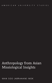 Front cover of Anthropology from Asian Missiological Insights by Man Soo Mok