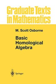 Cover of Basic Homological Algebra by M. Scott Osborne