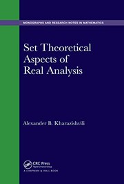 Front cover of Set theoretical aspects of real analysis by A. B. Kharazishvili
