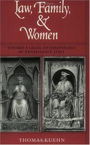 Front cover of Law, family & women by Thomas Kuehn