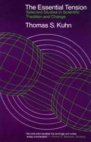 Cover of The essential tension by Thomas S. Kuhn