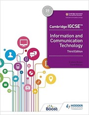 Front cover of Cambridge IGCSE Information and Communication Technology Third Edition by Graham Brown