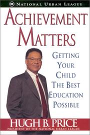 Front cover of Achievement Matters by Hugh Price