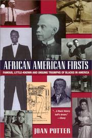 Cover of African-American firsts by Joan Potter