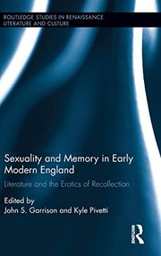 Front cover of Sexuality and Memory in Early Modern England by John S. Garrison