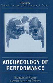 Front cover of Archaeology of performance by John Baines