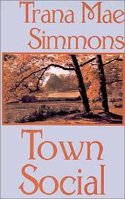 Front cover of Town Social by Trana Mae Simmons