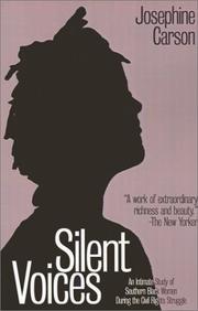 Cover of Silent Voices by Josephine Carson