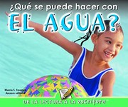 Front cover of Que Se Puede Hacer con el Agua? by Marcia Freeman