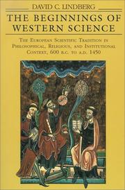 Front cover of The beginnings of Western science by David C. Lindberg