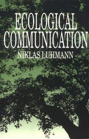 Front cover of Ökologische Kommunikation by Niklas Luhmann