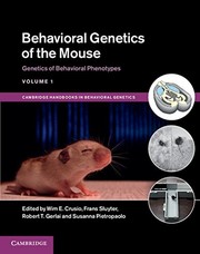 Front cover of Behavioral Genetics of the Mouse by Wim E. Crusio