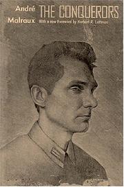 Cover of Conquérants by André Malraux