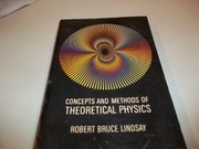 Front cover of Concepts and methods of theoretical physics by Robert Bruce Lindsay