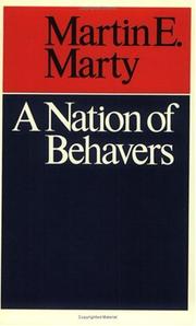 Front cover of A nation of behavers by Marty, Martin E.