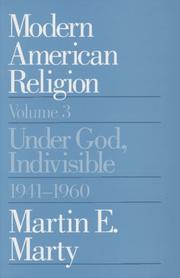 Front cover of Modern American religion by Marty, Martin E.