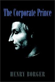 Cover of The Corporate Prince by Henry Borger