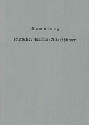 Front cover of Sammlung teutscher Rechts-Alterthümer by Freyberg-Eisenberg, Maximilian Prokop Freiherr von
