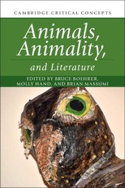 Cover of Animals, Animality, and Literature by Bruce Boehrer