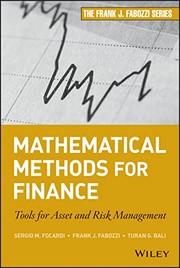 Cover of Mathematical Methods for Finance by Sergio M. Focardi
