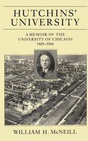 Cover of Hutchins' university by William Hardy McNeill