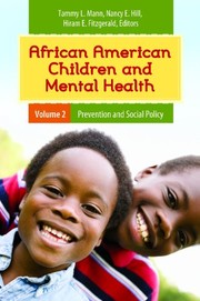 Cover of African American children and mental health by Nancy E. Hill