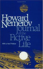 Front cover of Journal of the fictive life by Howard Nemerov