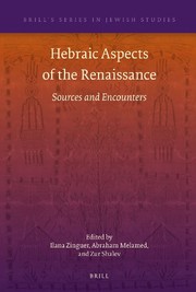 Front cover of Hebraic aspects of the Renaissance by Ilana Zinguer