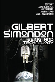 Cover of Gilbert Simondon by Arne De Boever