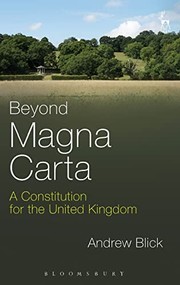 Cover of Beyond Magna Carta by Andrew Blick