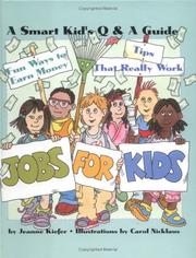 Front cover of Jobs For Kids by Jeanne Kiefer