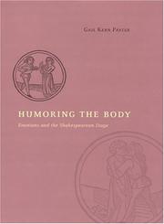 Front cover of Humoring the body by Gail Kern Paster