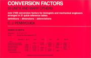 Front cover of Conversion factors by C. J. Pennycuick