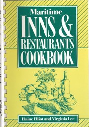 Front cover of Maritime Inns & Restaurants Cookbook by Elaine Elliot