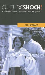 Front cover of Culture Shock! Philippines by Alfredo R. Roces