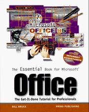 Front cover of The essential book for Microsoft Office by Bill Bruck