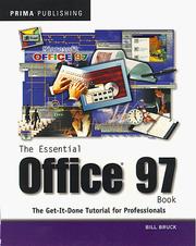 Front cover of The essential Office 97 book by Bill Bruck