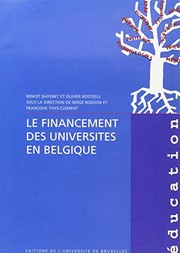 Front cover of Le financement des universites en Belgique by Benoit Bayenet