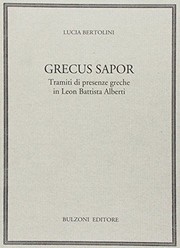 Cover of Grecus sapor by Lucia Bertolini