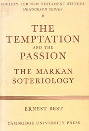 Front cover of The Temptation and the Passion by Ernest Best