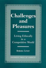 Cover of Challenges and pleasures by Barbara Cutney
