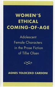 Front cover of Women's ethical coming-of-age by Agnes Toloczko Cardoni