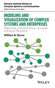 Cover of Modeling and Visualization of Complex Systems and Enterprises by William B. Rouse