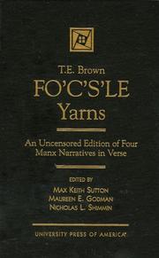 Cover of Fo'c's'le yarns by T. E. Brown
