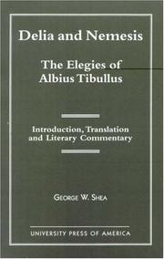 Cover of Delia and Nemesis by Albius Tibullus