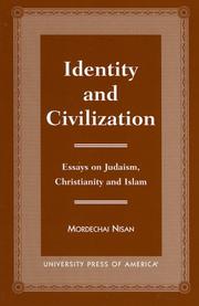 Front cover of Identity and Civilization by Mordechai Nisan