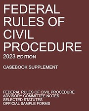 Cover of Federal Rules of Civil Procedure; 2023 Edition by Michigan Legal Publishing Ltd.